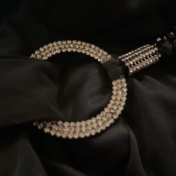 R&M Richards Women’s Black Halter Dress Beaded Neckline Formal Evening Gown 20 - Picture 7 of 8